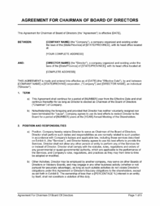 board-of-directors-agreement-template