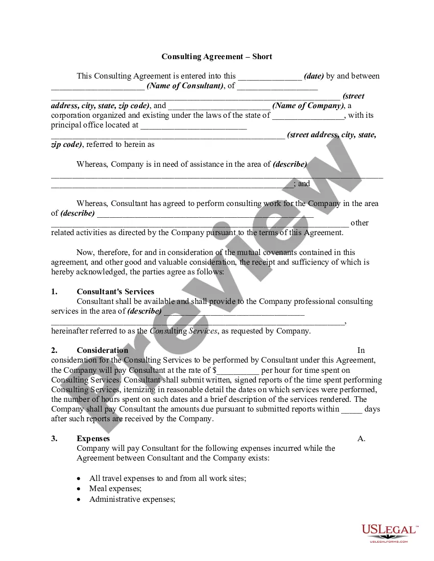 Consulting For Equity Agreement Template