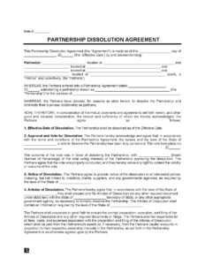 dissolution-of-partnership-agreement-template