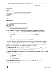 divorce-settlement-agreement-template-maryland