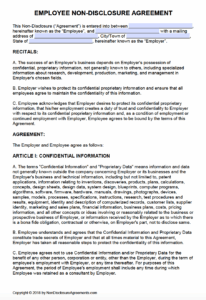 employee-confidentiality-and-nondisclosure-agreement-template