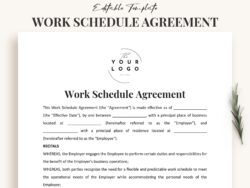 employee-work-schedule-agreement-template