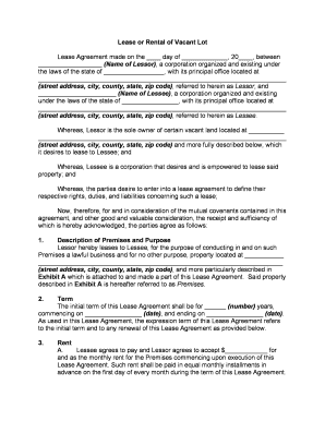 Gas Station Lease Agreement Template