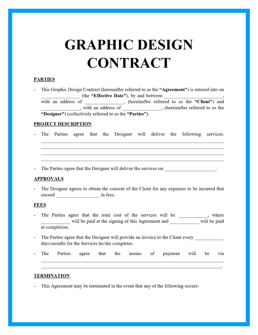 Graphic Design Service Agreement Template