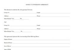 horse-co-ownership-agreement-template