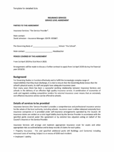 insurance-broker-service-level-agreement-template