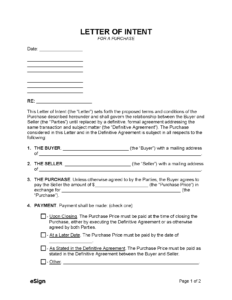 intent-to-purchase-agreement-template