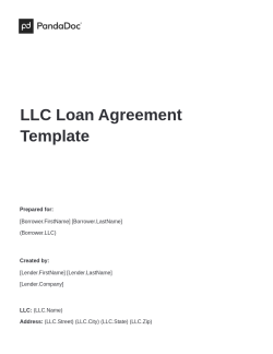 Llc Member Loan Agreement Template