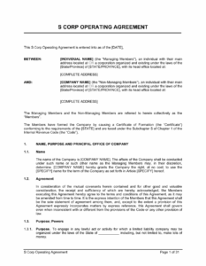 llc-s-corp-operating-agreement-template