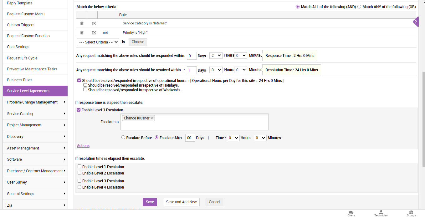 Msp Service Level Agreement Template
