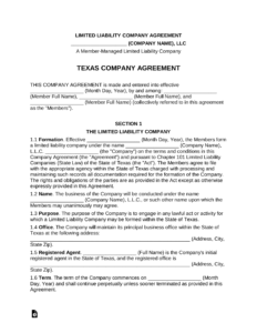 multi-member-llc-operating-agreement-template-texas