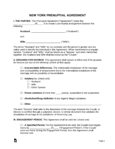 new-york-state-prenuptial-agreement-template