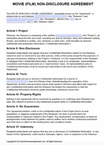 non-disclosure-agreement-template-film-script