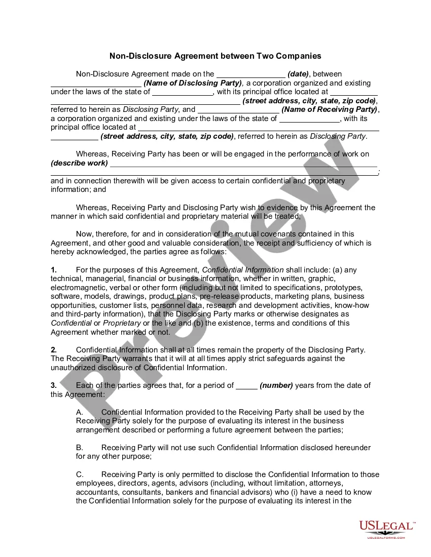 Non Disclosure Agreement Template In Spanish