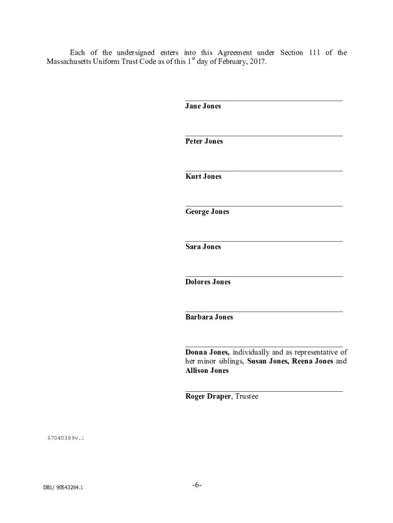 Non Judicial Settlement Agreement Template