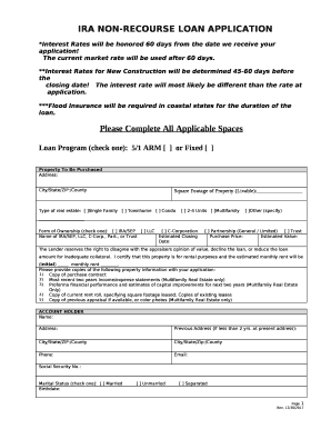 Non Recourse Loan Agreement Template