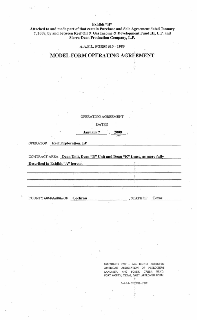 Oil Gas Purchase Sale Agreement Template