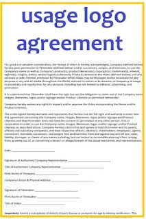 Permission To Use Logo Agreement Template