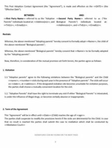 post-adoption-contact-agreement-template