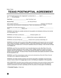 post-nuptial-agreement-template-texas