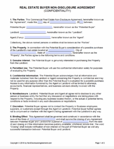real-estate-confidentiality-agreement-template