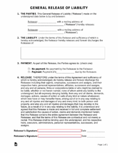 Release Of Liability Agreement Template release-of-liability-agreement-template