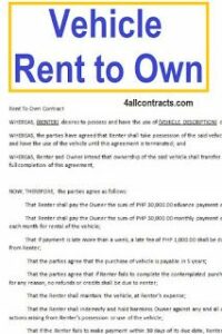 rent-to-own-vehicle-agreement-template