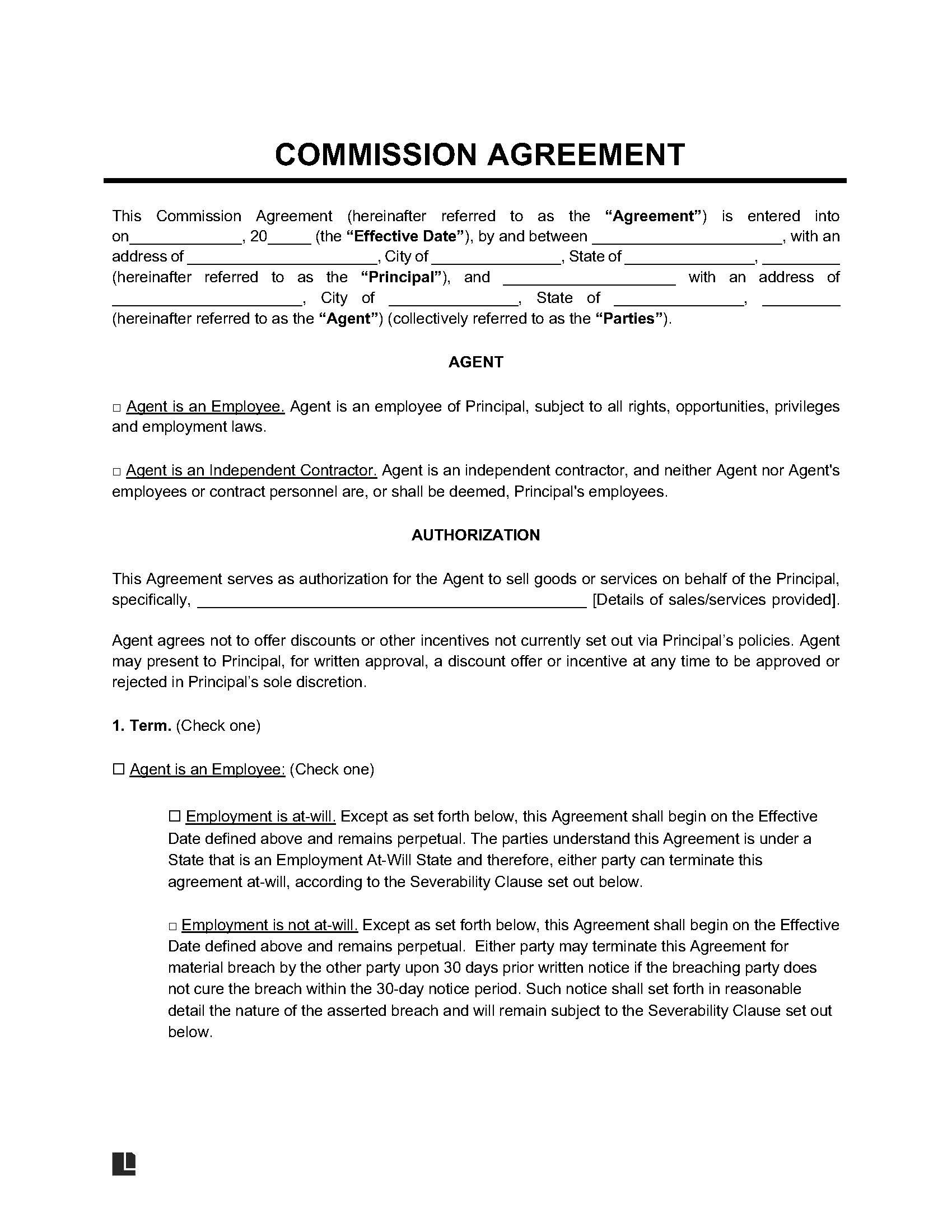 Saas Sales Commission Agreement Template