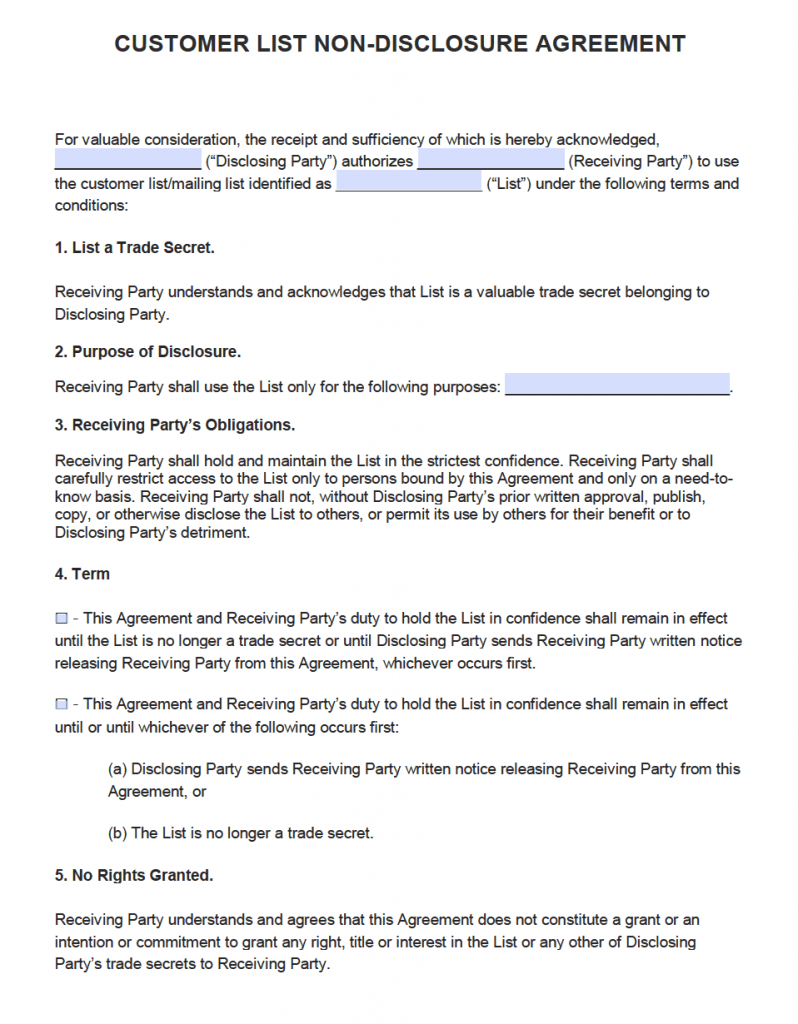 Salary Non Disclosure Agreement Template