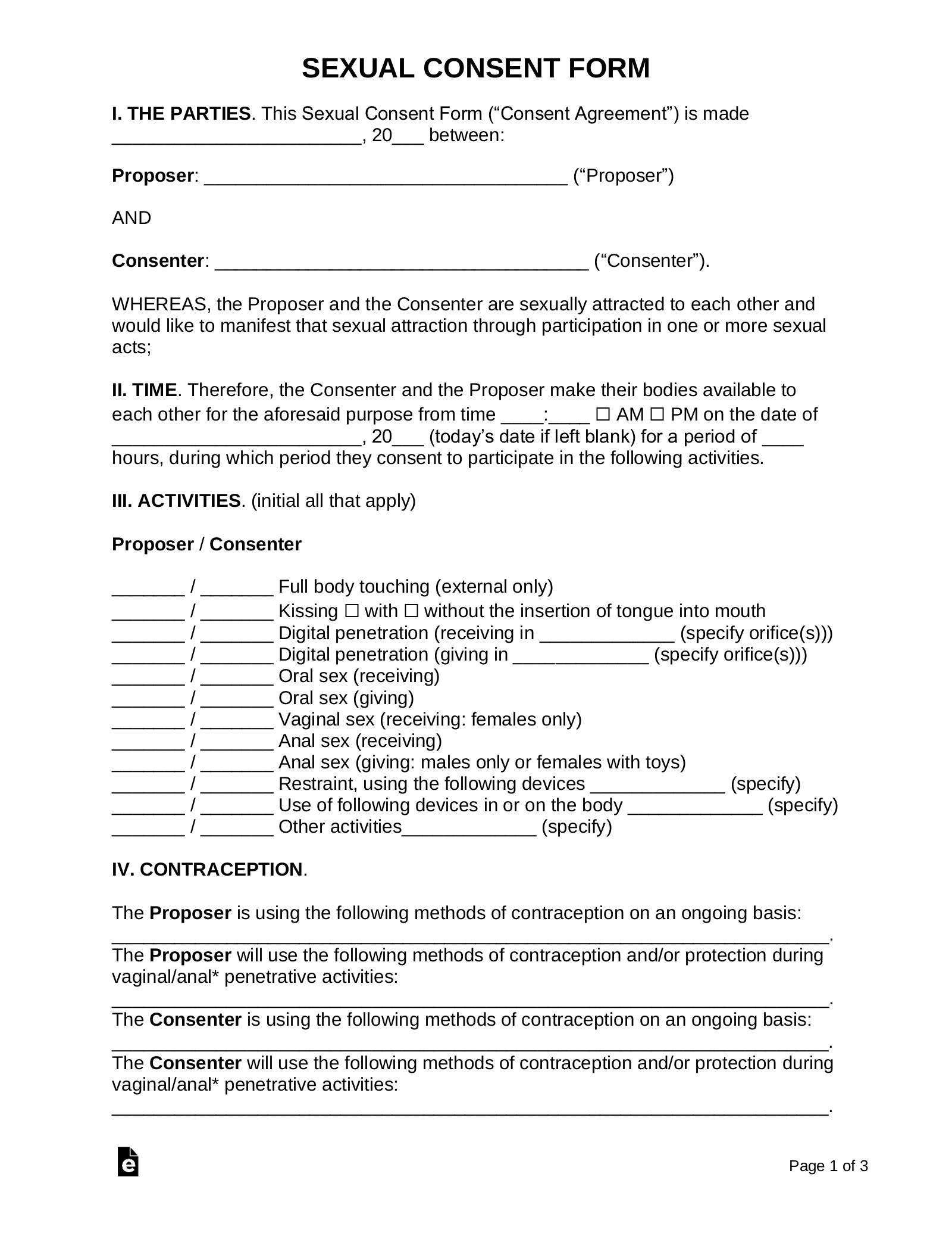 Sex Non Disclosure Agreement Template