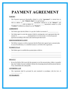 third-party-payment-agreement-template