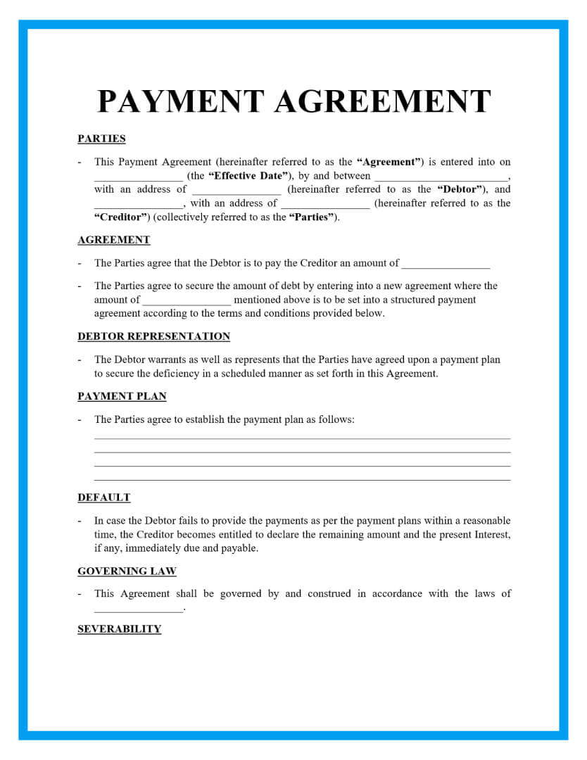 Third Party Payment Agreement Template