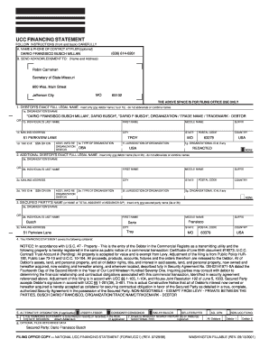 Ucc 1 Security Agreement Template