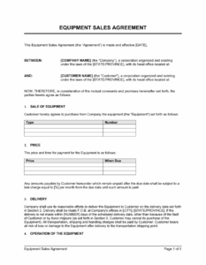 used-equipment-sales-agreement-template